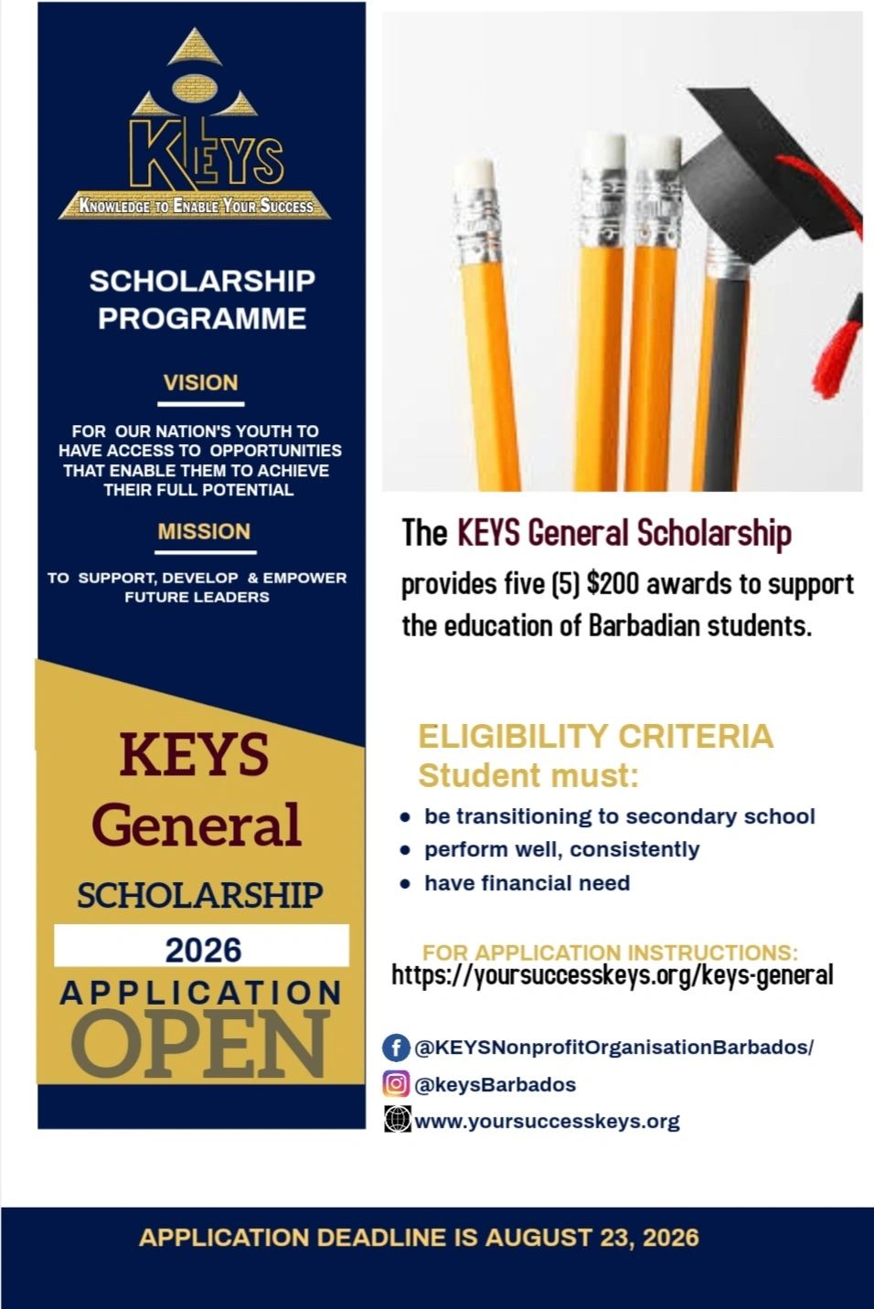 KEYS General Scholarship logo